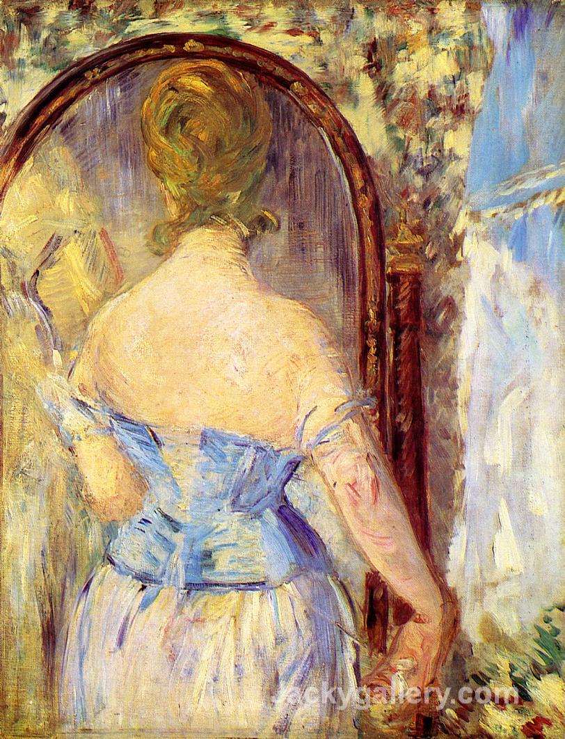 Woman Before a Mirror by Edouard Manet paintings reproduction